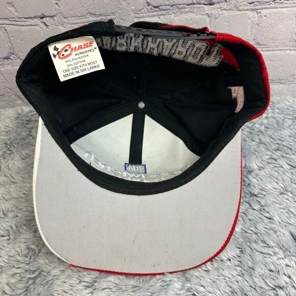 Dale Earnhardt Goodwrench Service Racing GM Black Red White Hat Adjustable Chase - Picture 6 of 7